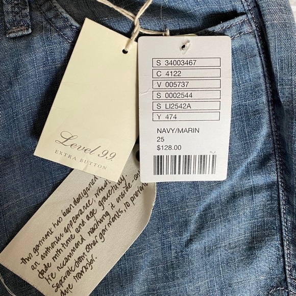 Anthropologie Level 99 Newport Wide-Leg Pants 25 - Picture 7 of 10